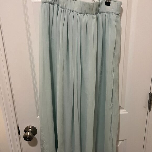 ZARA Chiffon Balletcore Blue Skirt - Picture 2 of 4